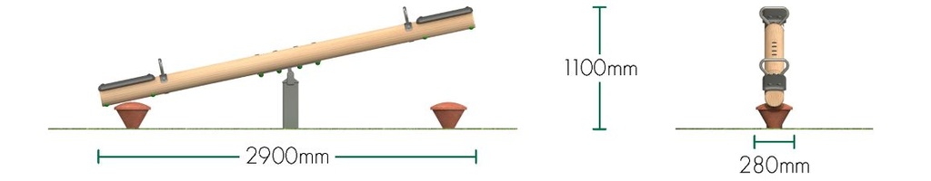 Timber See-Saw