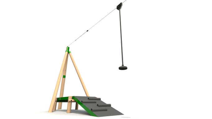 Timber Aerial Runway - One Way