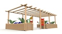 Pergola with Planters