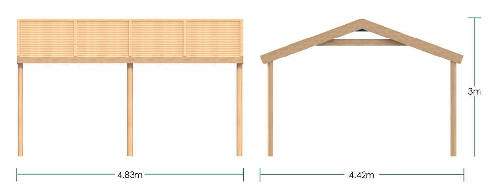 4.8 x 4.4m Shelter
