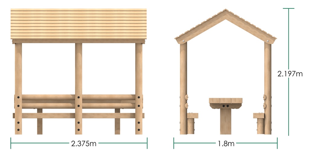 Picnic Bench with Shelter
