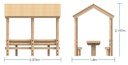 Picnic Bench with Shelter