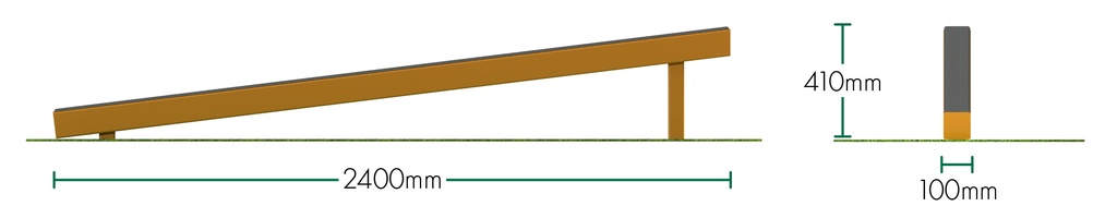 Steel Sloping Balance Beam