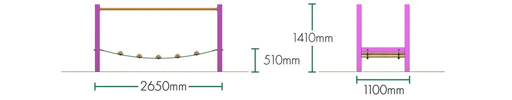Steel Wobble Bridge