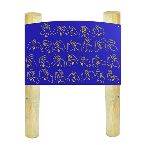 HDPE Sign Language Alphabet Play Panel
