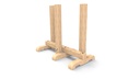 Timber Freestanding Sloping Balance Weave