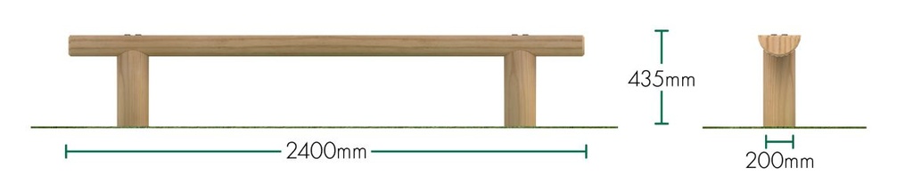2400mm x 200mm Balance Beam