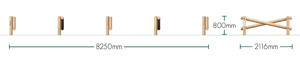 Sloping Stride Jumps (Set of 5)