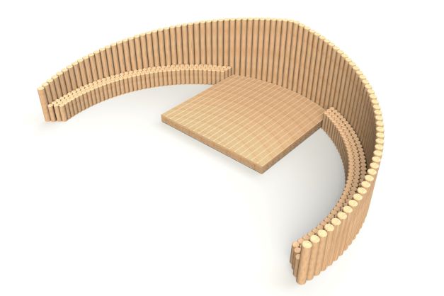 Timber Theatre Area (UK Pine)