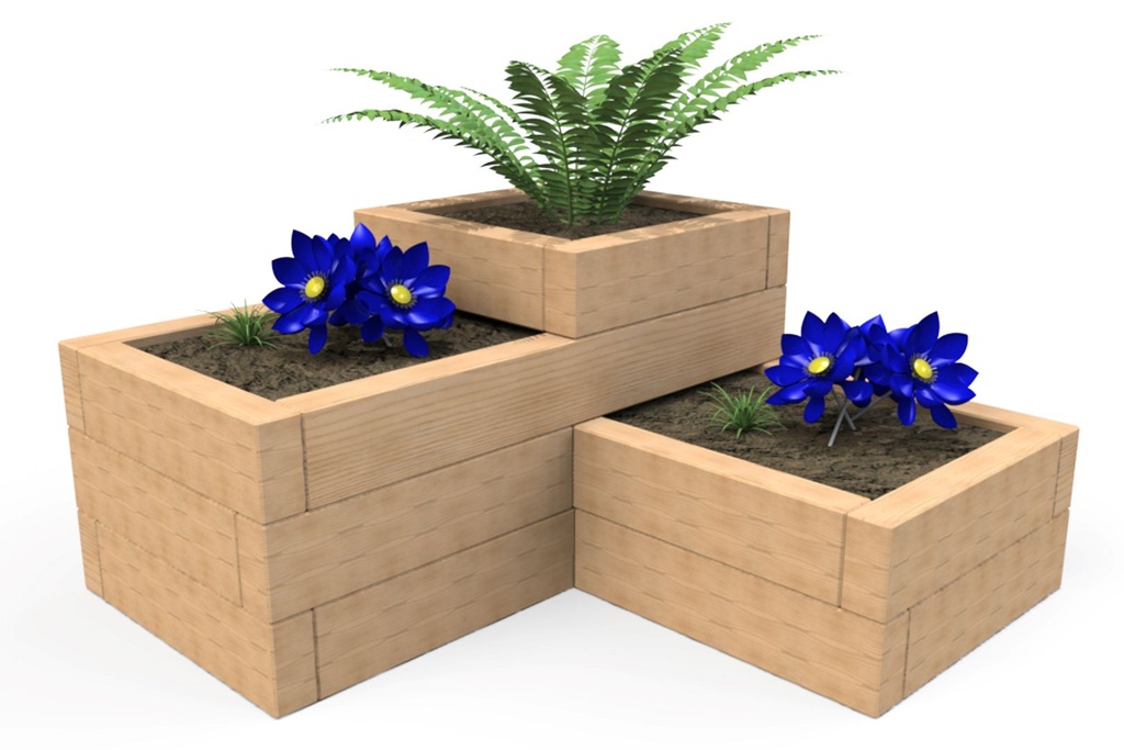 Tiered Sleeper Planters (Small)