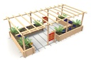 Pergola with Planters