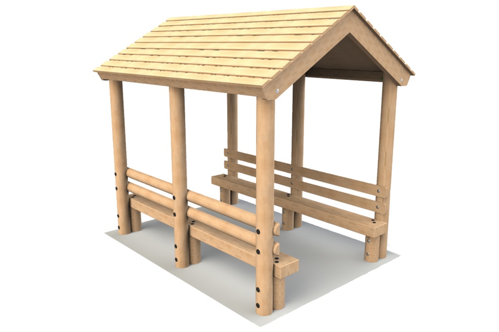 Picnic Bench with Shelter (copy) (UK Pine)