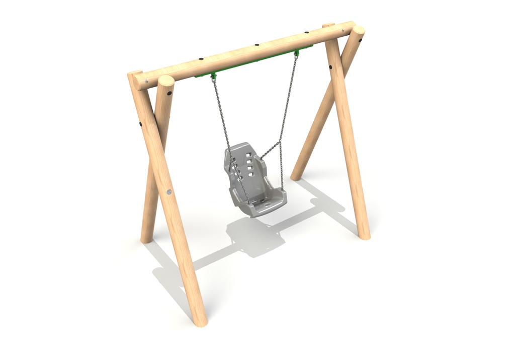 Timber Inclusive Swings (UK Pine, 1x Inclusive swing)