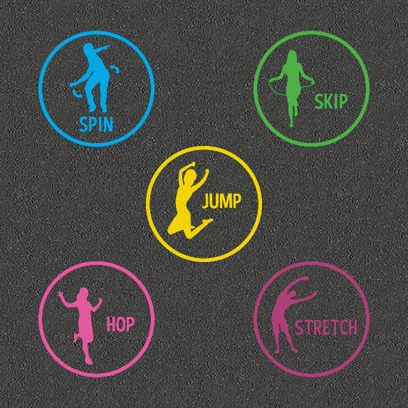 [TMF020-4] Fitness Activity Circle (Hop)