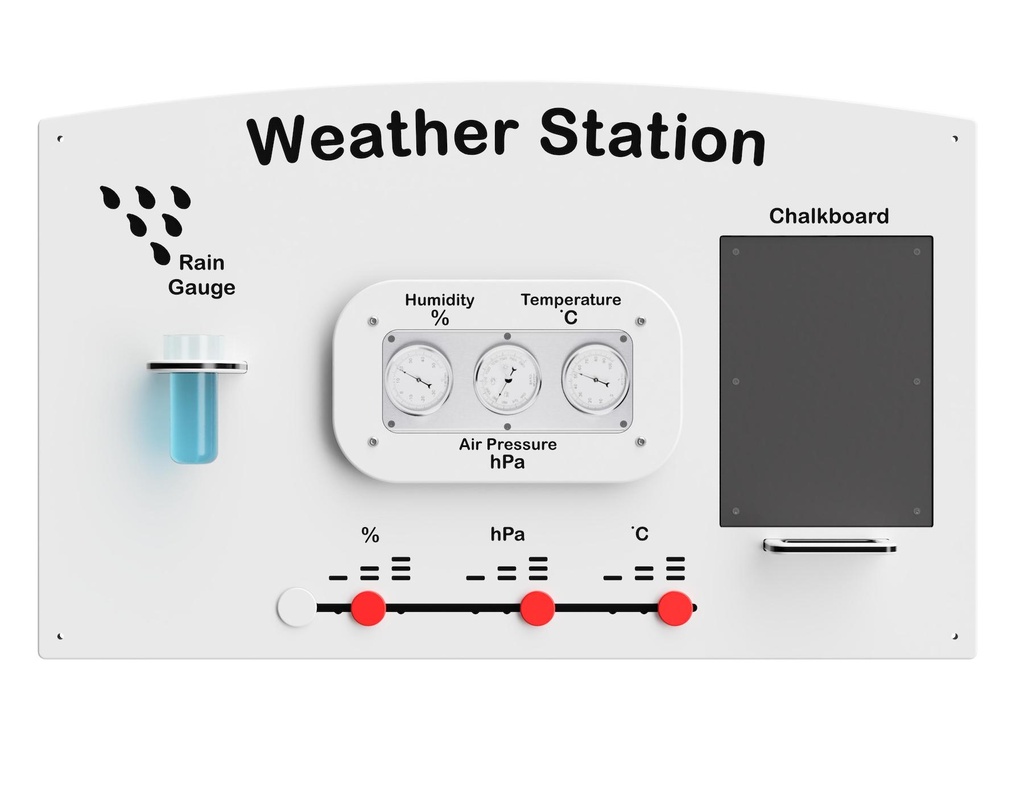 HDPE Weather Station Play Panel (With Timber Legs)
