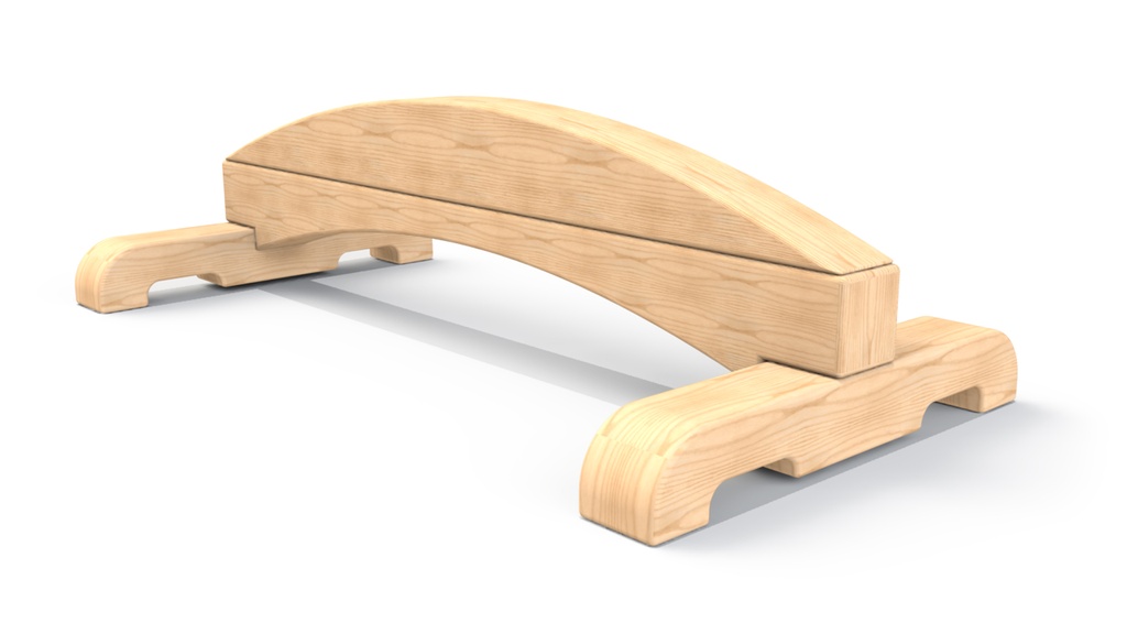 Timber Freestanding Arched Balance Beam