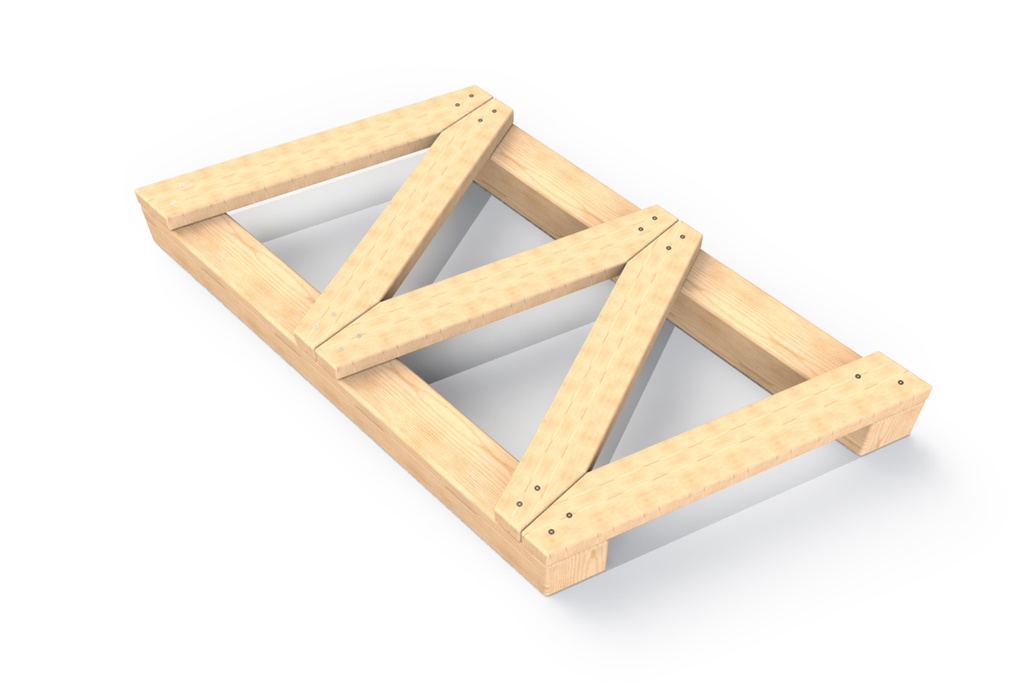 Timber Freestanding ZigZag Walk