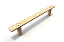 Timber 2400mm x 200mm Balance Beam