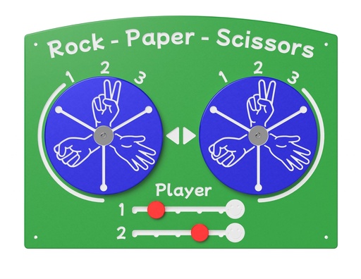 HDPE Rock, Paper, Scissors Play Panel