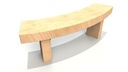 Curved Sleeper Bench (1.3m)