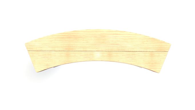 Curved Sleeper Bench (1.3m)