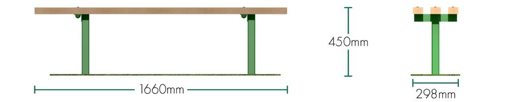 Rednall Bench Timber