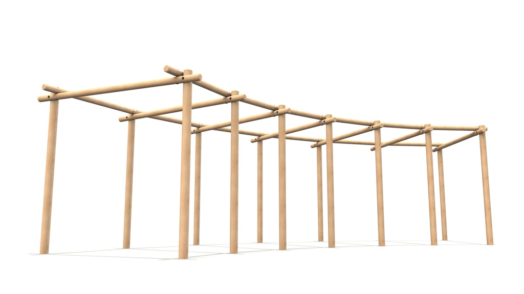Curved Timber Pergola