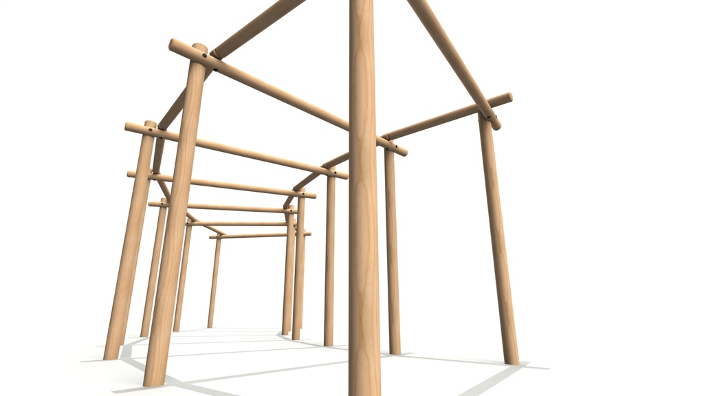 Curved Timber Pergola