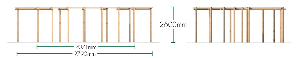 Curved Timber Pergola