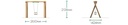 Cradle Timber Swing (2m) (various configurations)