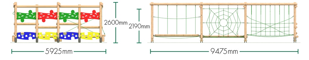 Timber Play Frame - Pinnacle