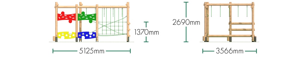 Timber Play Frame - Vertex | Trim Trail