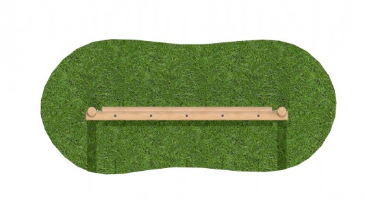 Timber Log Roll with Drop Ropes | Trim Trail