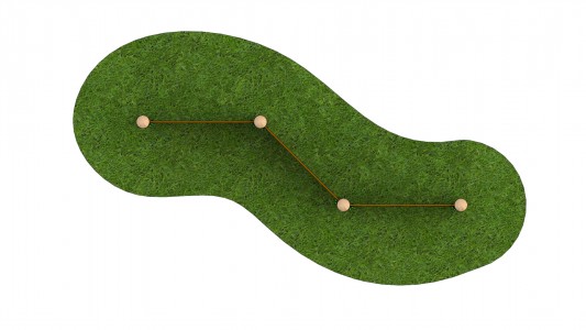 Zig Zag Traverse Wall Double Sided (Garuda Board)