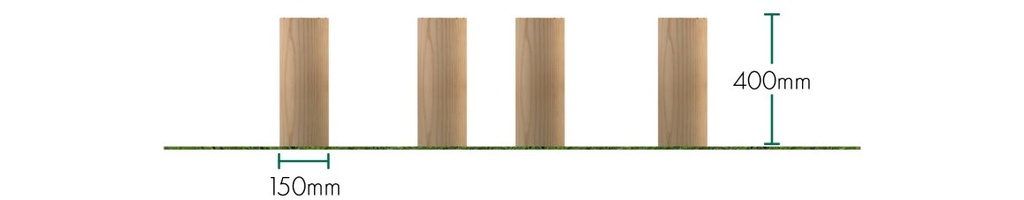 150mm Stepping Logs (Set of 4)