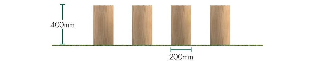 200mm Stepping Logs (Set of 4)