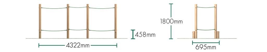 Slalom Rope Walk