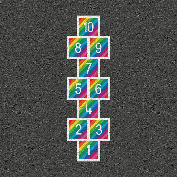 [TMG001-RA] Rainbow Hopscotch