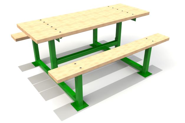 Timber & Steel Picnic Bench