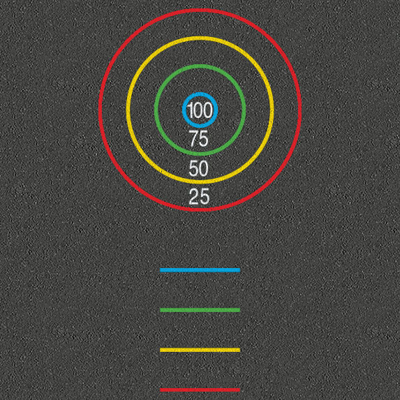 [TMG002-B] Bullseye Target (1 Way)
