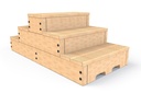 Timber Freestanding Pyramid Steps