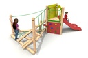 Timber Clamber Stack Midi with Deck & Plastic Slide