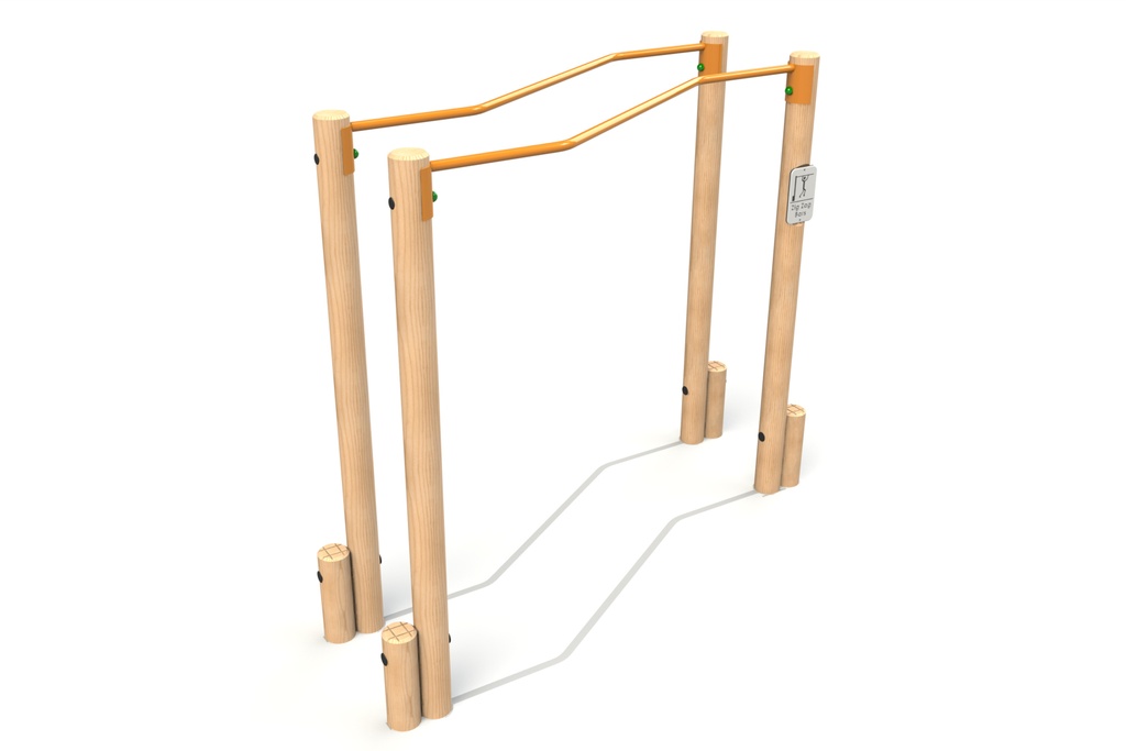 Zig Zag Double Bar - 2.5m x 1.325m