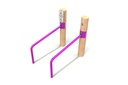 Timber Low Parallette Bars