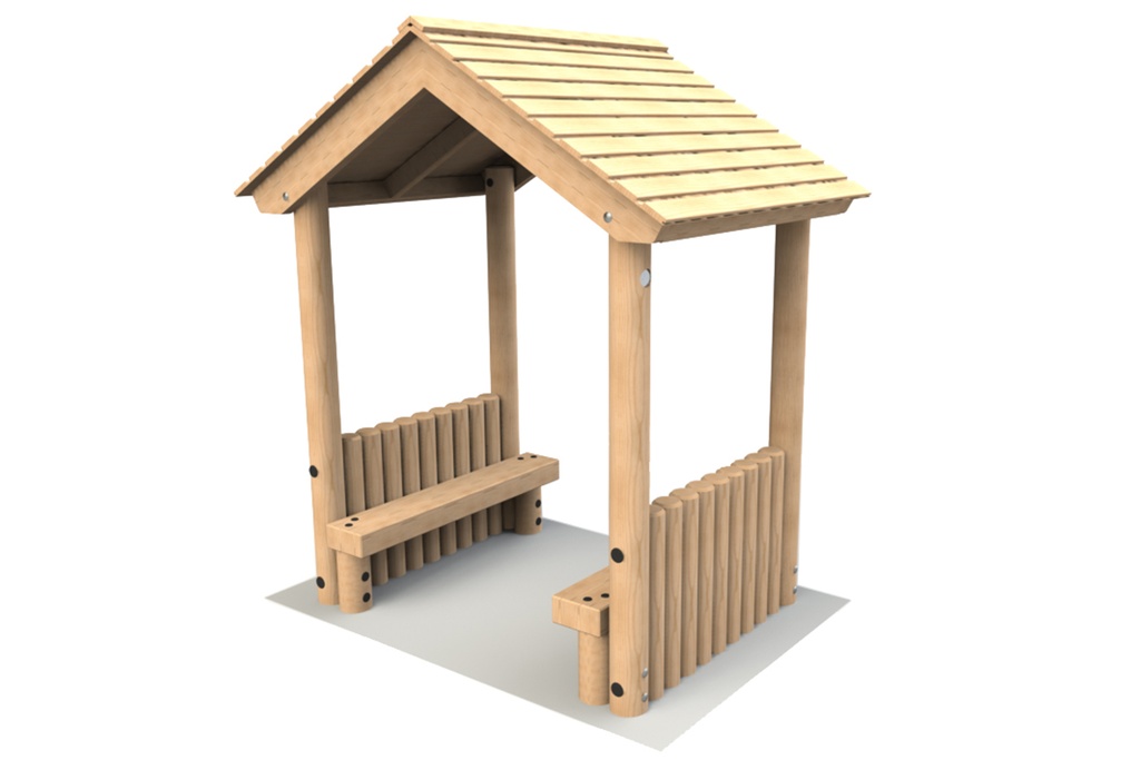 Timber Toddler Shelter (UK Pine, Without sides)