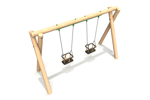 Cradle Timber Swing (2m) (various configurations)